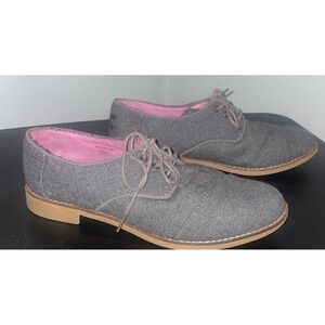 Tom's Oxford Lace Up Shoes Grey Women's Size 10